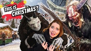 CHRISTMAS in Austria 🇦🇹  Christmas Markets amp KRAMPUS RUN in Graz [upl. by Lymann]