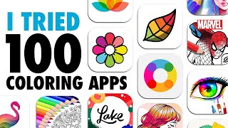 I Subscribed to EVERY Adult Coloring App to find the Ultimate BEST Digital Coloring App [upl. by Brookhouse]