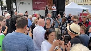 Sahra Wagenknecht Eisenach Demo 190824 [upl. by Dorin946]