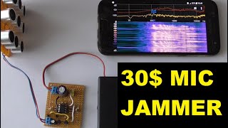 DIY 30 microphone jamming device unauthorized audio recording protection  ultrasonic jammer [upl. by Weinstock484]