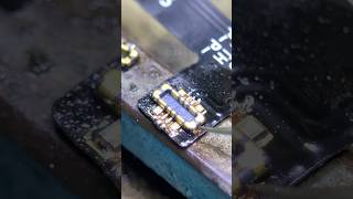 replacement of battery socket connector repair tech soldering repairphone shorts [upl. by Olenka22]