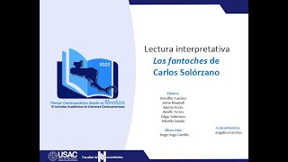 07 Lectura interpretativa de ‘Los fantoches’ de Carlos Solórzano [upl. by Eiliab406]