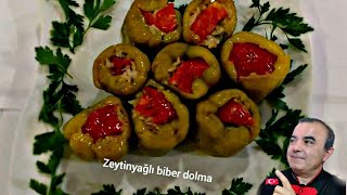 BİBER DOLMA 💯ZEYTİN YAĞLI NEFİS TARİF [upl. by Bixby757]