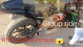 R15 V3 fully modified  Group ride full Masti 🎉🥳 [upl. by Pollock946]