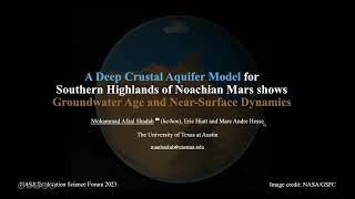 NASA Exploration Science Forum 2023 Talk Water on early Mars [upl. by Helen]