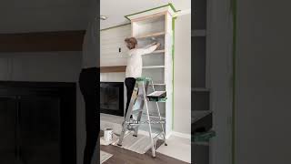 IKEA billy bookcase built ins diyhomeprojects diybuilds builtins [upl. by Norvun]