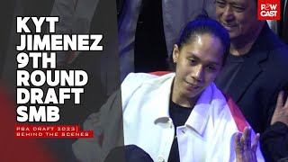 Nakuha Din Kyt Jimenez PBA Draft in the 9th round  Behind th Scenes footage [upl. by Laehcym]