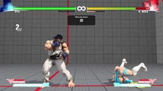 Ryu antiR Mika EX shooting peach block punish [upl. by Blood519]