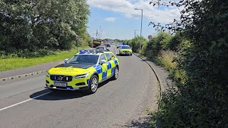 Merseyside Police  2x Marked Volvo V90 RPU Cars amp Unmarked Electric Polestar Responding [upl. by Mirabelle]