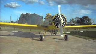 Acionando Air Tractor radial [upl. by Nesyaj]