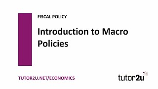 Fiscal Policy  Introduction to Macroeconomic Policies  Economics Revision [upl. by Fransisco]