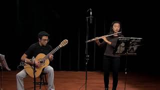 Classical Guitar and Flute Duet  Standchen by Shubert [upl. by Joelie]