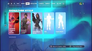 New Fortnite shop 19th January Return Cloaked Shadow Skin Assault trooper skin Chill Count Skin [upl. by Norrehc]