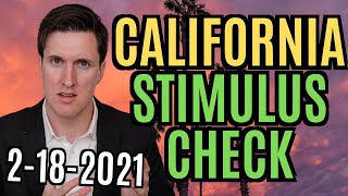 600 California Stimulus Check amp Stimulus Check Update Today [upl. by Milla]