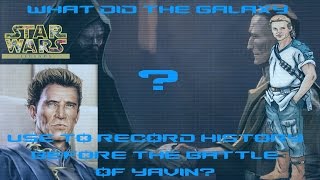 What Did The Galaxy Use To Record History Before The Battle Of Yavin  MandaLORE [upl. by Drida]