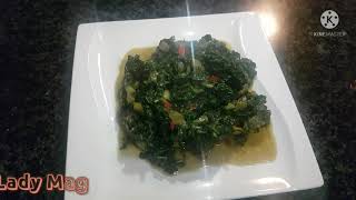 Recette des Légumes vert congolais  Epinards  spinach  Congolese food [upl. by Nylia]