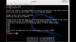 Kali Linux Wordlist Oluşturma [upl. by Enelyad]