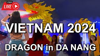 2024 Dragon year in Da Nang Vietnam 🇻🇳 Chinese New Year Dragon Fire Youve Never Seen Before [upl. by Sarge]