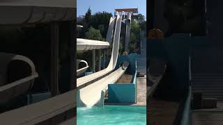 Water Park Rhodos Faliraki ganz Rechts Free Fall Slide [upl. by Fuhrman272]