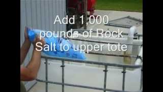 400 Gallon Salt Brine Maker0001wmv [upl. by Einniw724]