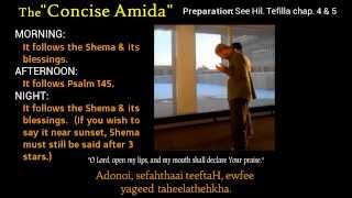 JEWISH PRAYER Amida translated amp transliterated [upl. by Dorwin81]