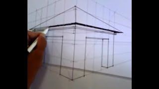 LUKISAN PERSPEKTIF 2 TITIK  how to draw 2 point perspective [upl. by Georgia589]