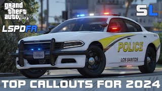 Top Callout Packs For 2024 GTA5 LSPDFR [upl. by Adnawot843]