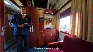 LEKSPRESIS  360° video tour of the train Riga  Moscow Riga  StPeterburg Riga  Minsk [upl. by Llewsor]