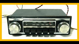 Radiomobile ML Model 1070x Classic Push Button Car Stereo Radio 1970s [upl. by Erolyat]