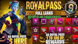 A9 ROYALPASS NEW CHANGES  ROYAL PASS 1 TO 100 REWARDS IN BGMI  FREE UPGRADE GUN  CKD GAMER [upl. by Aicenod329]