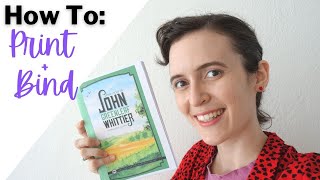 How to Print and Bind a Book  EASY TUTORIAL  Printing PDF Curriculum at Home [upl. by Backer]