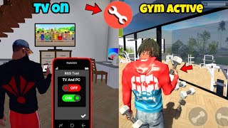 TV On  Gym Active Secret Cheat Code 🤯 indian bike driving 3d  indian bike driving 3d new update [upl. by Nivahb]