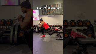 Faire facilement les fentes bulgares shorts musculation fitness [upl. by Eelesor163]