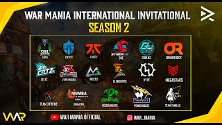 WAR MANIA INVITATIONAL INTERNATIONAL SEASON 2 RESTREAM FT SOUL FNATIC ENTITY HYPE [upl. by Nnayrb]