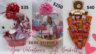 How To Price Your Valentines Day Baskets [upl. by Enneicul403]