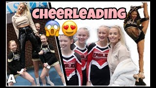 De kaster hverandre opp i lufta😱CRAZY  Cheerleading VLOGG [upl. by Chute]