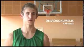 Deividas Kumelis  Sprite NBA interviu [upl. by Pufahl711]