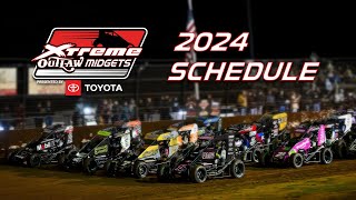 2024 Xtreme Outlaw Midgets Schedule Announcement [upl. by Aleedis]