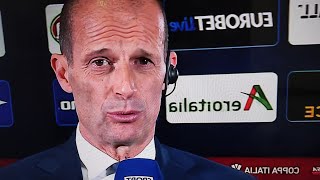 CLAMOROSO ALLEGRI SHOCK 🚨post Lazio Juve 21 [upl. by Demb]