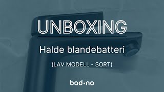 Unboxing Halde blandebatteri lav modell i svart  Badno [upl. by Dutch752]