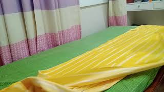 Bed Making How to fold bottom sheet and top sheet [upl. by Arakahs]