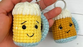 Llavero tejido a crochet para el Dia del padre llaveritos TEJIDOS super facil para principiante [upl. by Kraft]