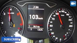 2014 Audi A3 16 TDI 0155 kmh Acceleration [upl. by Relyhs]