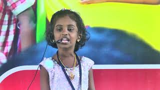 Mahira from Senior KG  Tamil Speech on quotTamilin Sirappugalquot [upl. by Otreblif]