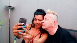 John Lydon doing a selfie at Glastonbury 2013 [upl. by Sage153]