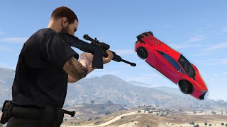 SNIPERS vs SUPERCARS GTA 5 Online [upl. by Oicanata]