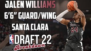 Jalen Williams Scouting Report  2022 NBA Draft Breakdowns [upl. by Hannazus680]