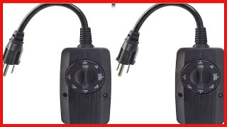 Woods 2001WD Outdoor UL Listed 24 Hour Dusk until Dawn Outlet wPhotocell Light Sensor 6quot Cord [upl. by Elka178]