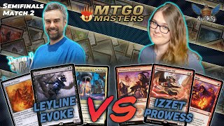 Izzet Prowess vs Leyline Evoke  MTG Modern  MTGO Masters  Semifinals  Match 2 [upl. by Atims]