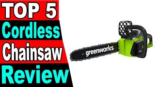 TOP 5 Best Cordless Chainsaw Review 2025 [upl. by Nemraciram613]